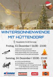 Wintersonnenwende mit Hüttendorf